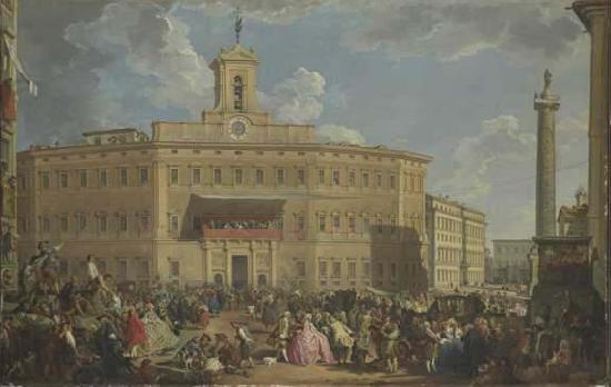 Giovanni Paolo Pannini The Lottery at Palazzo Montecitorio China oil painting art